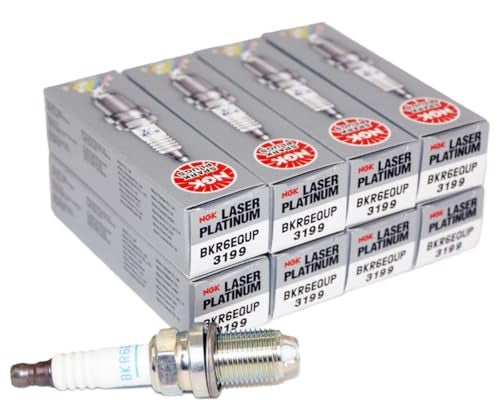 مجموعة شمعات الإشعال BMW NGK OEM 3199 بلاتينيوم ليزر 8 قطع